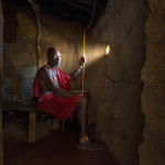 Maasai chief in his wood house Patrick GALIBERT;Patrick Galibert